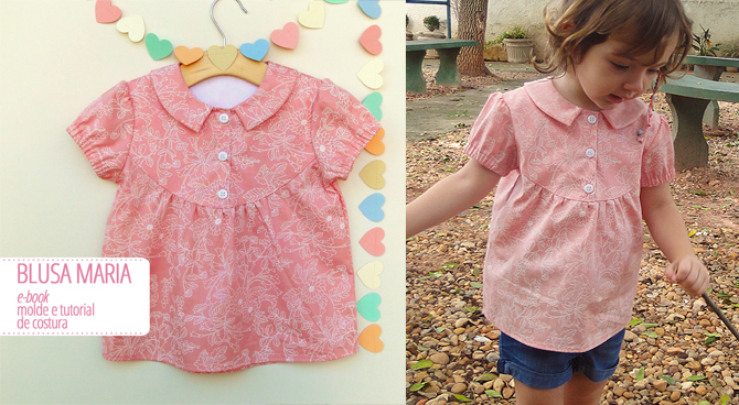 blusa infantil - molde e tutorial de costura